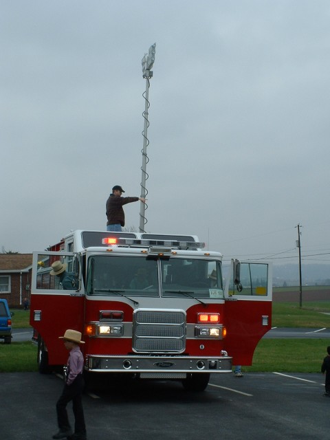 Engine 4-9-1 on it's first day home... April 2004